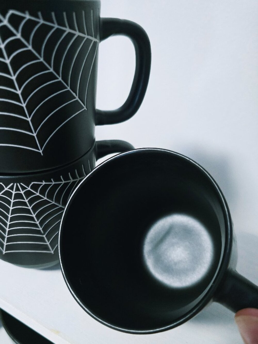 Cobwebs & Cauldrons Spiderweb stacked mugs - Picture 6 of 7